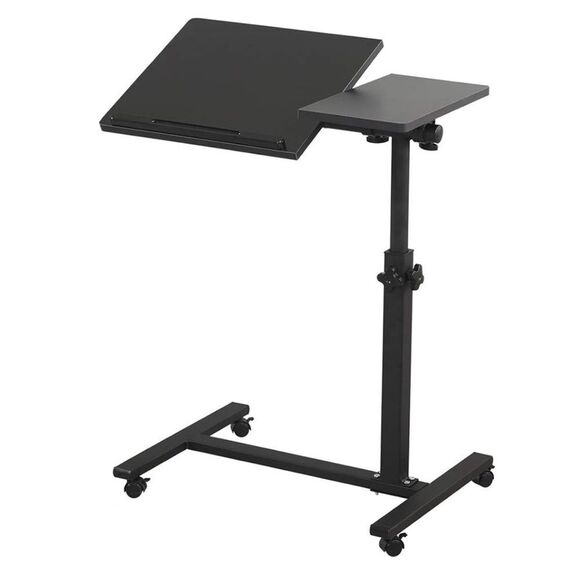 TigerDad Overbed Bedside Desk Mobile Laptop Stand with Wheels. Adj. Height. New - Picture 1 of 16